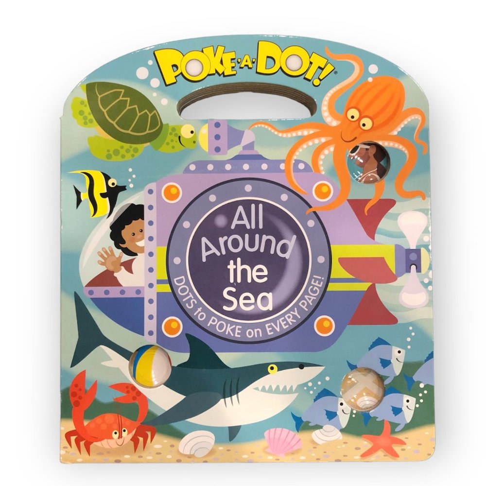 NEW - Melissa and Doug POKE-A-DOT ALL AROUND THE SEA Book with Sensory Poppers